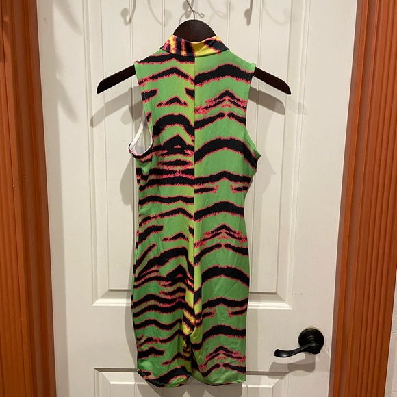 Colorful neon tiger jumpsuit - Picture 2 of 3